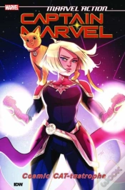 Capa do artigo Marvel Action: Captain Marvel: Cosmic Cat-Tastrophe
