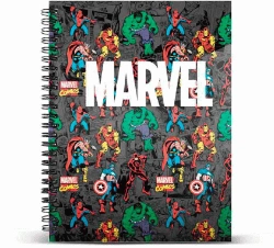 Capa do artigo Marvel Brawl Caderno A4 Papel Quadriculado, Multicolorido