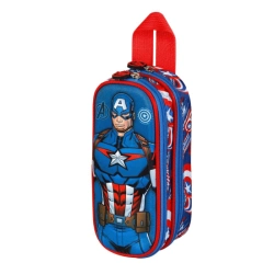 Capa do artigo Marvel Capitão América First Estojo Duplo 3D, Azul