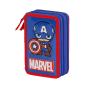 Marvel Capitão América Glory Estojo para Lápis Completo Triplo, Azul - Preview