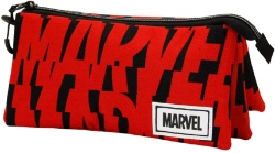 Capa do artigo Marvel Cut Estojo Triplo ECO, Vermelha