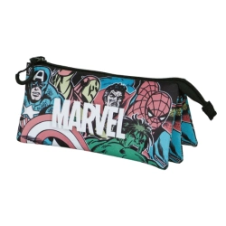 Capa do artigo Marvel Heroes Estojo Triplo FAN 2.0, Multicolorido