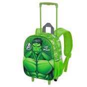 Capa do artigo Marvel Hulk Rage Mochila 3D com Rodas Pequena, Verde
