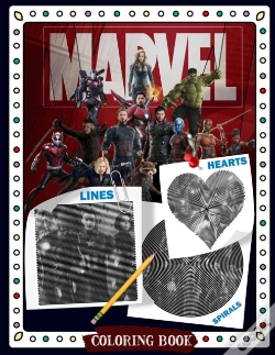 Capa do artigo Marvel Lines Spirals Heart Coloring Book
