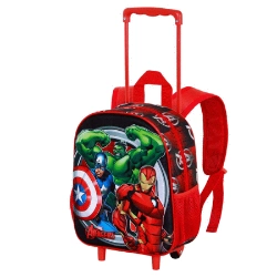 Capa do artigo Marvel Os Vingadores Almighty Mochila 3D com Rodas Pequena, Vermelha