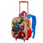 Marvel Os Vingadores Attack Mochila 3D com Rodas Pequena, Vermelha - Preview