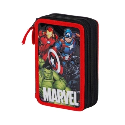 Capa do artigo Marvel Os Vingadores Group Estojo para Lápis Completo Triplo, Multicolorido