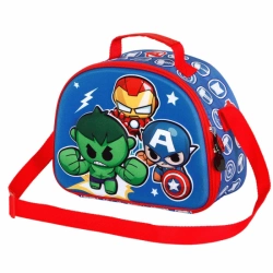 Capa do artigo Marvel Os Vingadores Mini Heroes Lancheira 3D, Multicolorido