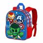 Marvel Os Vingadores Mini Heroes Mochila 3D Pequena, Multicolorido - Preview