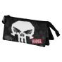 Marvel Punisher Skull Estojo Triplo, Preta - Preview