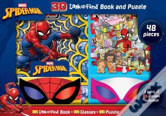 Marvel Spider-Man: 3d Look And Find Book And Puzzle