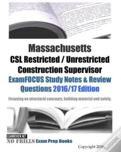 Capa do artigo Massachusetts Csl Restricted / Unrestricted Construction Supervisor Examfocus Study Notes & Review Questions 2016/17 Edition