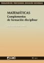 Matemáticas. Complementos De Formación Disciplinar - Preview