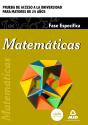 Matemáticas. Prueba De Acceso A La Universidad Para Mayores De 25 Años - Preview