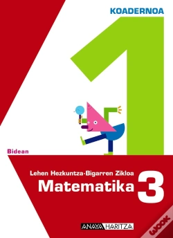 Capa do artigo Matematika 3. 1 Koadernoa.