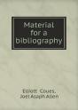 Material For A Bibliography - Preview