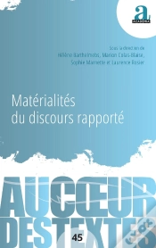 Capa do artigo Matérialités Du Discours Rapporté