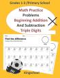 Math Practice Problems Beginning Addition And Subtraction - Preview