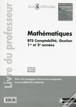 Capa do artigo Mathemathiques Bts Cg 1ere Et 2eme Annee (Exos Et  Methodes) Professeur 2015