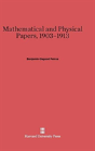 Mathematical And Physical Papers, 1903-1913 - Preview