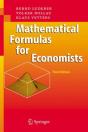 Mathematical Formulas For Economists - Preview