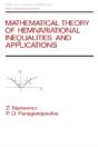 Mathematical Theory Of Hemivariational Inequalities And Applications - Preview