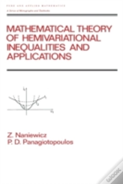 Capa do artigo Mathematical Theory Of Hemivariational Inequalities And Applications