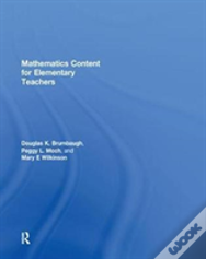 Mathematics Content For Elementary Teachers