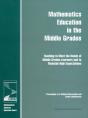Mathematics Education In The Middle Grades - Preview