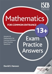 Mathematics For Common Entrance 13+ Exam Practice Answers