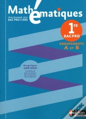 Capa do artigo Mathématiques ; 1ère Bac Pro, Groupements A Et B ; Pochette De L