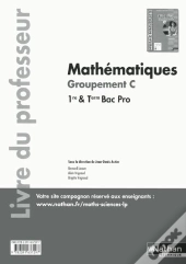 Mathematiques 1ere Et Terminale Bac Pro Groupement C Professeur 2015