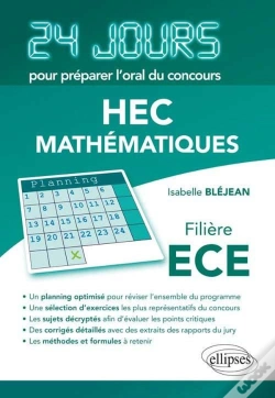 Capa do artigo Mathématiques 24 Jours Pour Préparer L'Oral Du Concours Hec - Filière Ece