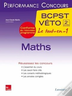 Capa do artigo Mathematiques 2e Annee Bcpst-Veto (Collection Performance Concours)