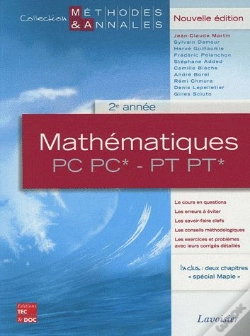 Capa do artigo Mathematiques 2e Annee Pc Pc Pt Pt*, Nouvelle Edition (Coll. Methodes & Annales)
