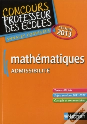 Capa do artigo Mathematiques Admissibite Crpe Session 2013 Annales Corrigees