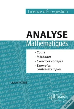 Capa do artigo Mathématiques. Analyse. Cours, Méthodes Et Exercices Corrigés - L1 Eco-Gestion
