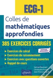 Capa do artigo Mathématiques Approfondies : Ecg-1 ; Nouveaux Programmes