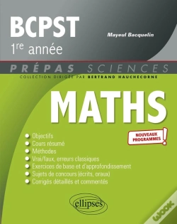 Capa do artigo Mathématiques : Bcpst 1re Année ; Nouveaux Programmes
