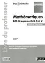 Mathematiques Bts Groupements B/C/D (Exos Et Methodes) Professeur 2014 - Preview