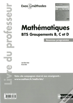 Capa do artigo Mathematiques Bts Groupements B/C/D (Exos Et Methodes) Professeur 2014