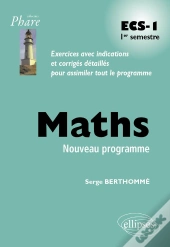 Mathématiques Ecs-1 1er Semestre Programme 2013