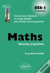 Mathématiques Ecs-1 ; 2e Semestre