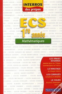 Capa do artigo Mathématiques Ecs ; 1ère Année ; Interros Des Prépas (Édition 2008)