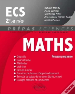 Capa do artigo Mathematiques Ecs 2e Annee Nouveau Programme 2014