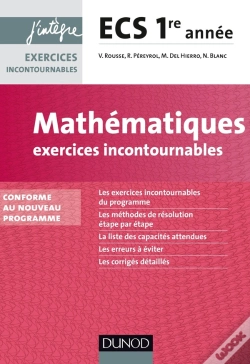 Capa do artigo Mathématiques ; Exercices Incontournables Ecs ; 1ère Année ; Conforme Au Nouveau Programme