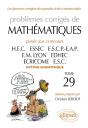 Mathématiques Hec 2008-2009 - Tome 29 (Option Scientifique) - Preview