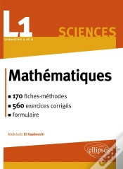 Capa do artigo Mathématiques L1 : Le Cours En 170 Fiches-Méthodes Et 540 Exercices Corrigés