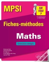 Capa do artigo Mathématiques Mpsi - Fiches-Méthodes Et Exercices Corrigés