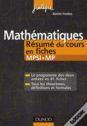 Capa do artigo Mathématiques ; Mpsi, Mp ; Résumé Du Cours En Fiches (2e Édition)